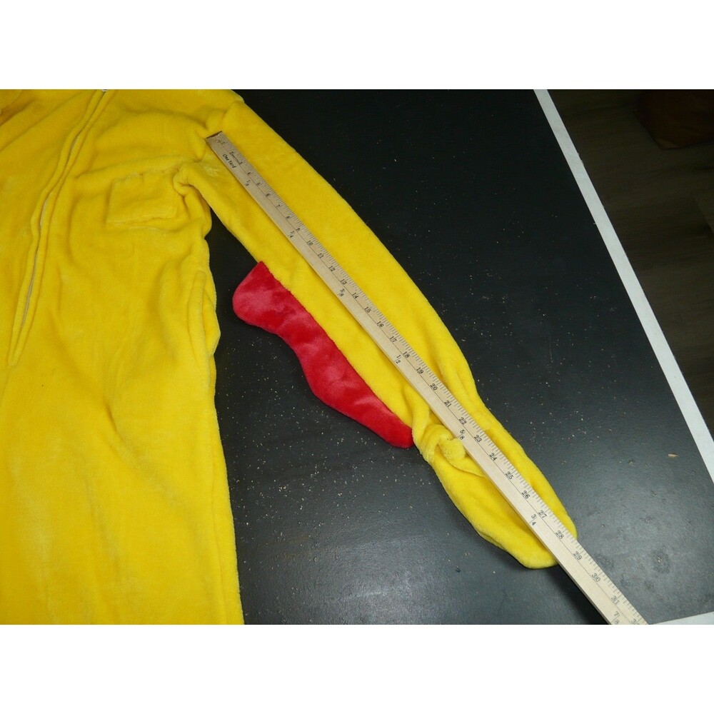 Yellow Red Chicken Unisex Adult Large Animal Cosplay Costume Kigurumi Jumpsuit - Picture 13 of 15